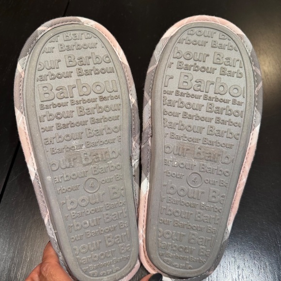 BARBOUR  Baby Pink Suede Upper Simone slippers UK 4 - Picture 11 of 11